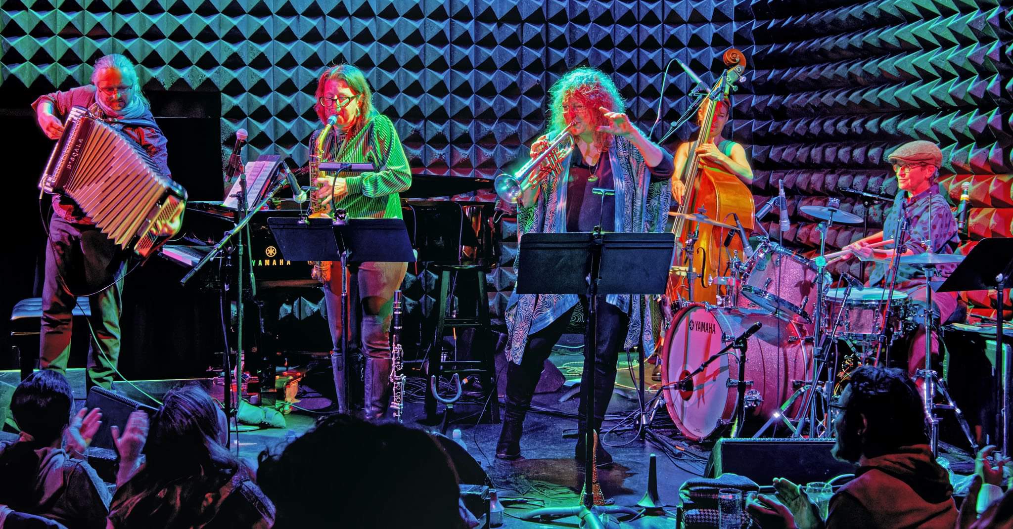 Isle of Klezbos and Friends perform at Joes Pub December 2023 photo by Hank Gans